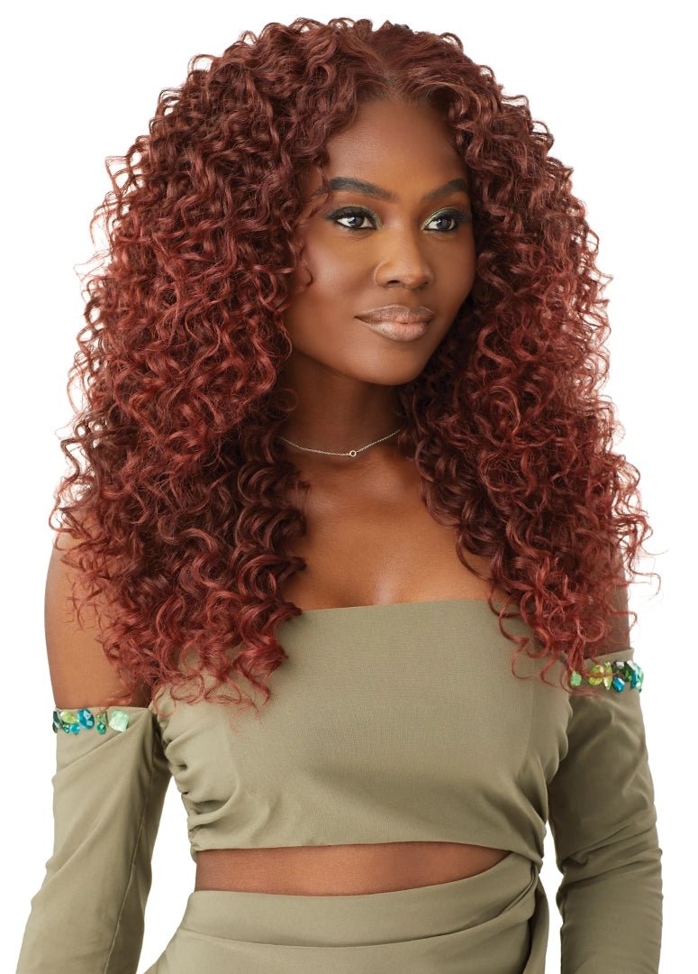 Outre 6x5 Pre - Cut Lace Closure Wig - HHB - Dominican Curly 22" - Beauty Exchange Beauty Supply