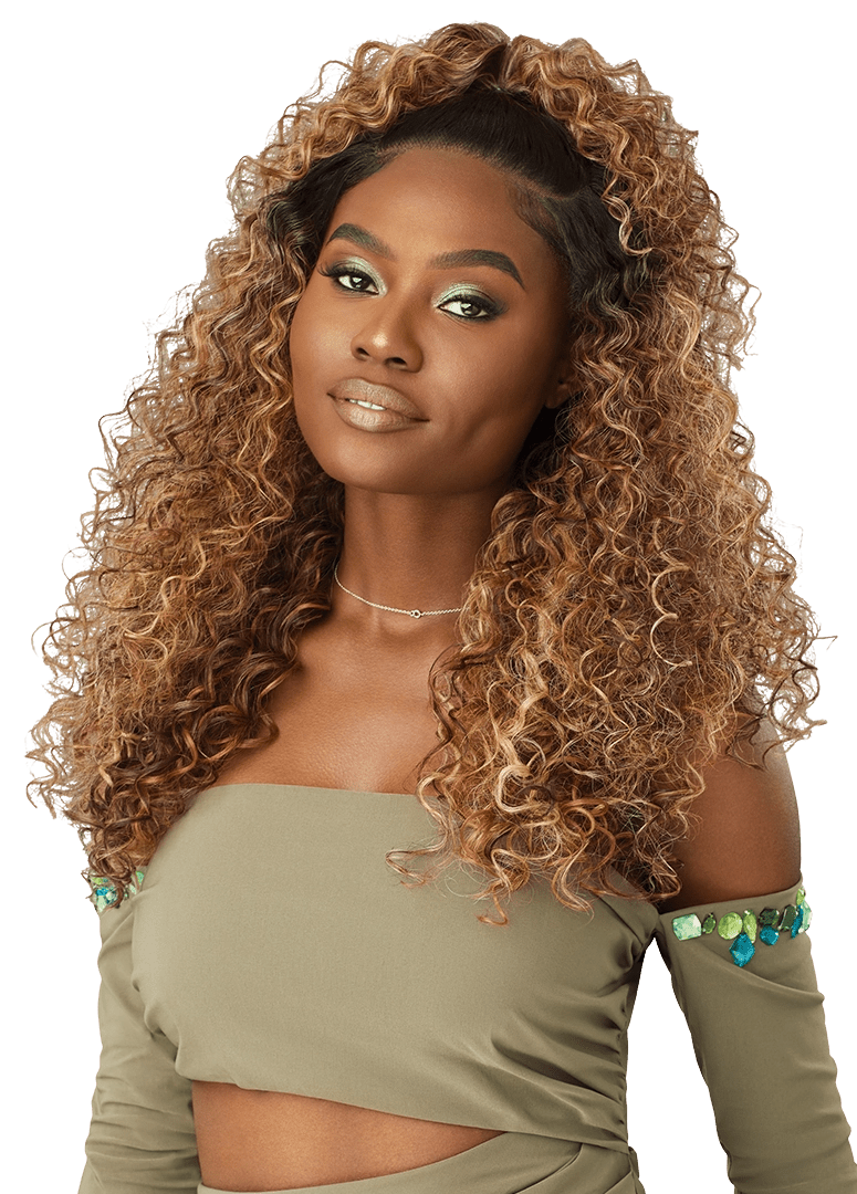 Outre 6x5 Pre - Cut Lace Closure Wig - HHB - Dominican Curly 22" - Beauty Exchange Beauty Supply