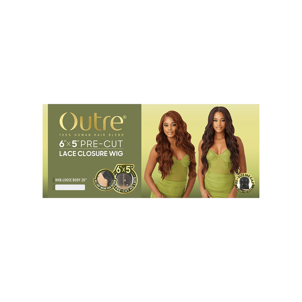 Outre 6x5 Pre - Cut Lace Closure Wig - HHB - Loose Body 26" - Beauty Exchange Beauty Supply
