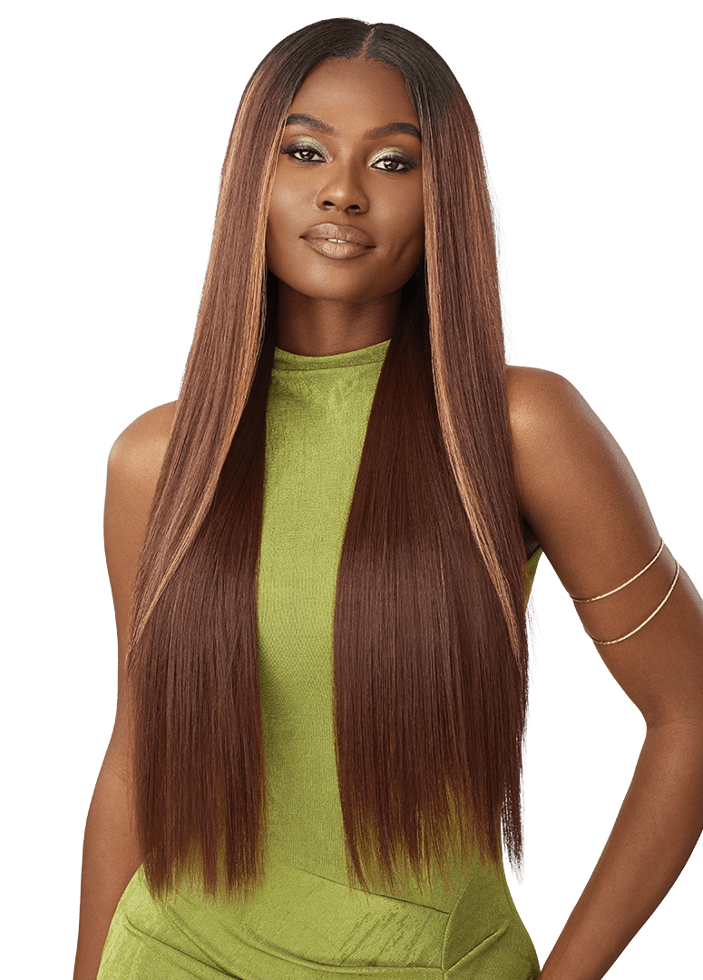 Outre 6x5 Pre - Cut Lace Closure Wig - HHB - Sleek Yaki 30" - Beauty Exchange Beauty Supply