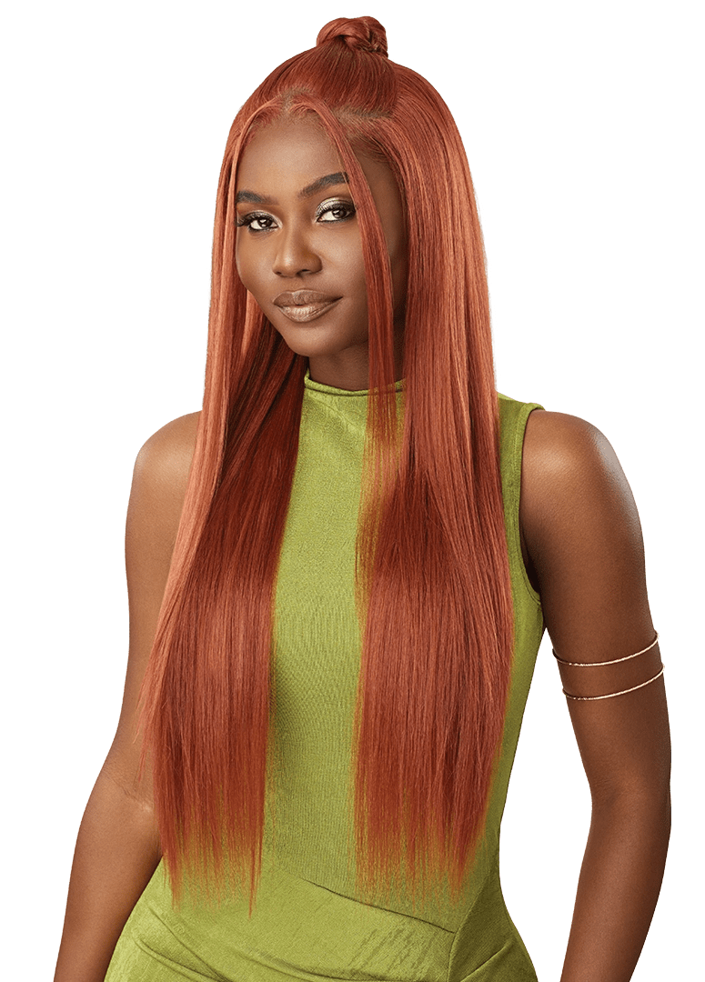 Outre 6x5 Pre - Cut Lace Closure Wig - HHB - Sleek Yaki 30" - Beauty Exchange Beauty Supply