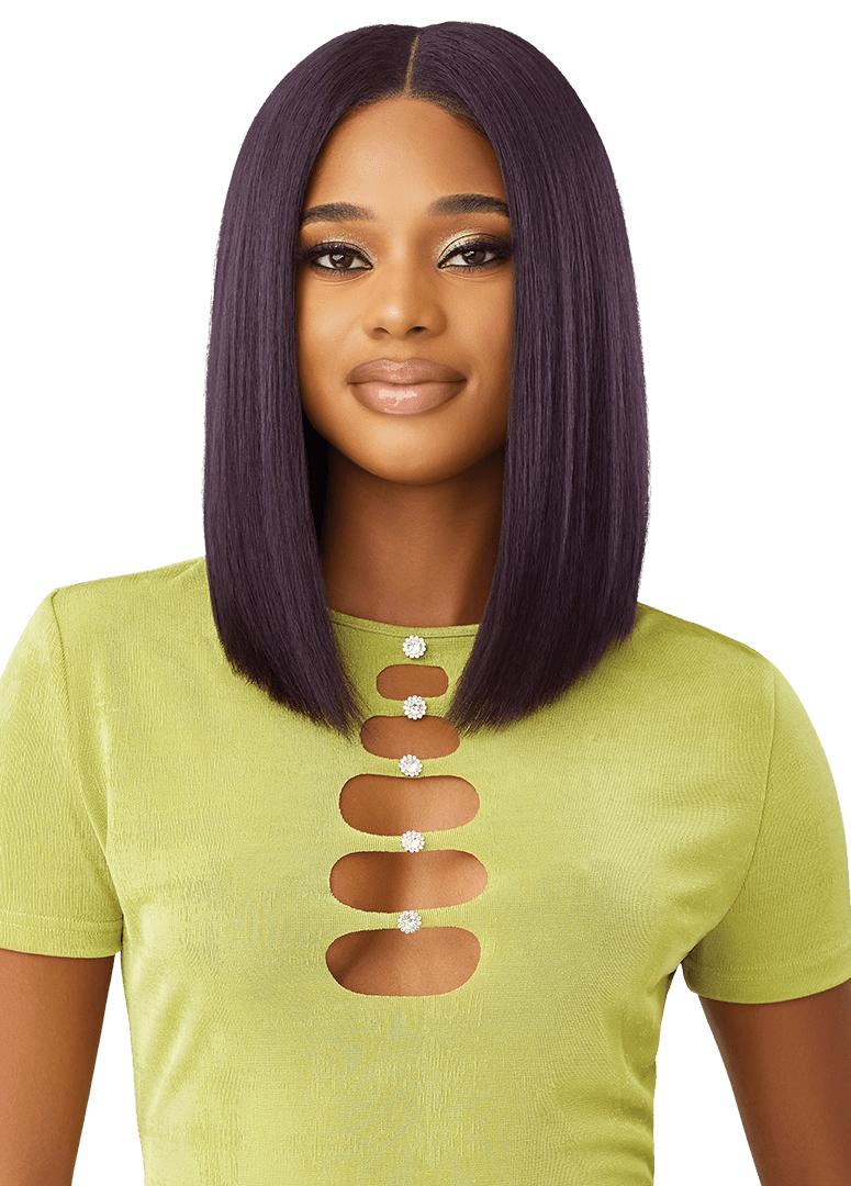 Outre 6x5 Pre - Cut Lace Closure Wig - HHB - Yaki Straight Bob 14" - Beauty Exchange Beauty Supply