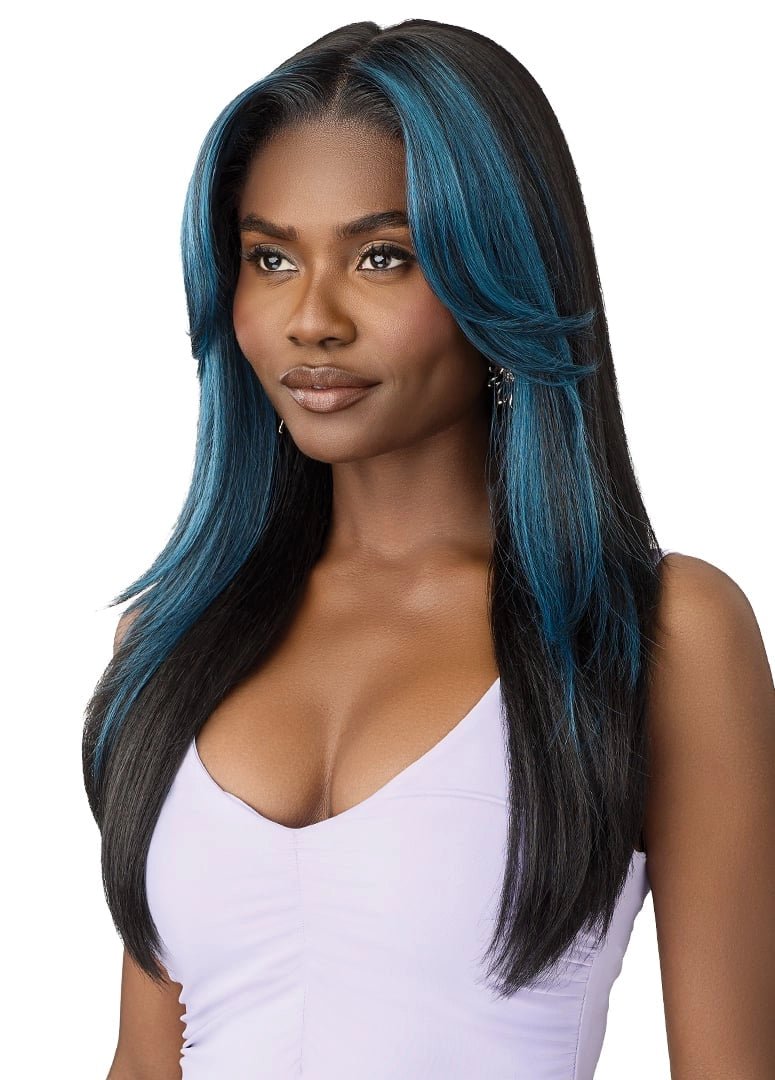 Outre Airtied 100% Fully Hand - Tied Human Hair Blend HD Lace Wig - HHB Soft Yaki 24" - Beauty Exchange Beauty Supply