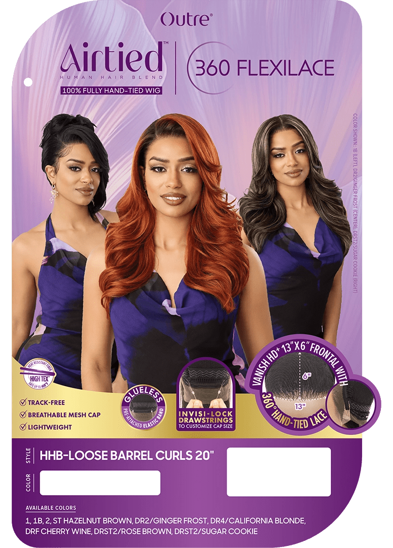 Outre Airtied 360 FlexiLace - HHB - Loose Barrel Curls 20” - Beauty Exchange Beauty Supply