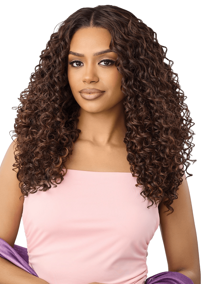 Outre Airtied 360 FlexiLace Human Hair Blend HD Lace Wig – HHB Italian Curls 22" - Beauty Exchange Beauty Supply