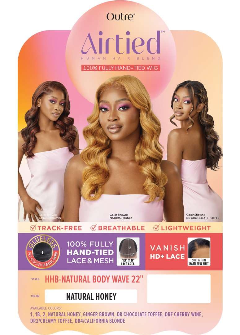 Outre Airtied Human Hair Blend Wig – Natural Body Wave 22 - Beauty Exchange Beauty Supply