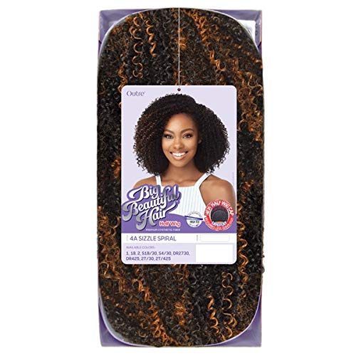 Outre Big Beautiful Hair Half Wig – 4A Sizzle Spiral | Heat - Resistant, Natural Texture, Flatter Cap & Secure Fit - Beauty Exchange Beauty Supply