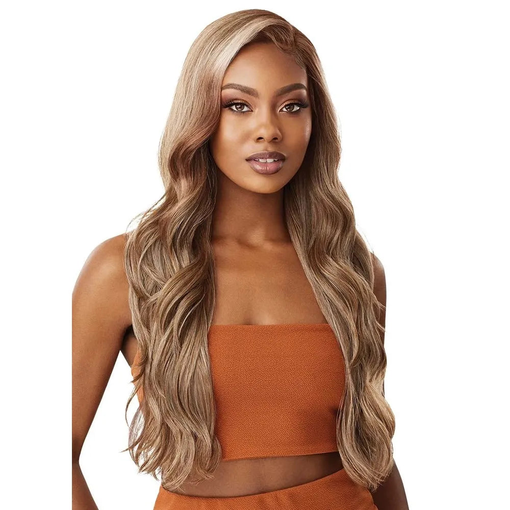 Outre Color Bomb Lace Front Wig – KIMANI | Long Body Wave with Salon - Blended Blonde Tones & Soft Swiss Lace - Beauty Exchange Beauty Supply