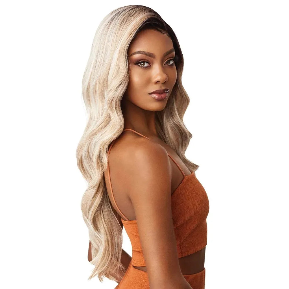 Outre Color Bomb Lace Front Wig – KIMANI | Long Body Wave with Salon - Blended Blonde Tones & Soft Swiss Lace - Beauty Exchange Beauty Supply
