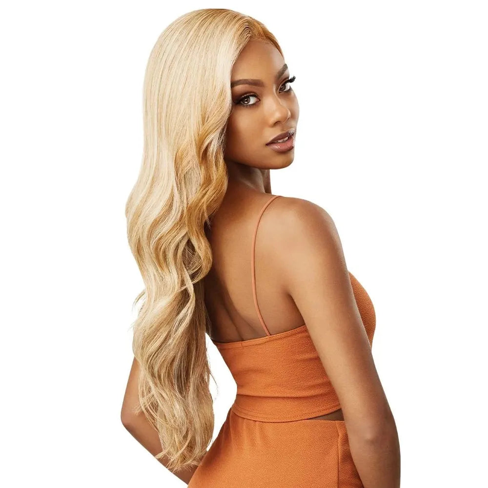 Outre Color Bomb Lace Front Wig – KIMANI | Long Body Wave with Salon - Blended Blonde Tones & Soft Swiss Lace - Beauty Exchange Beauty Supply