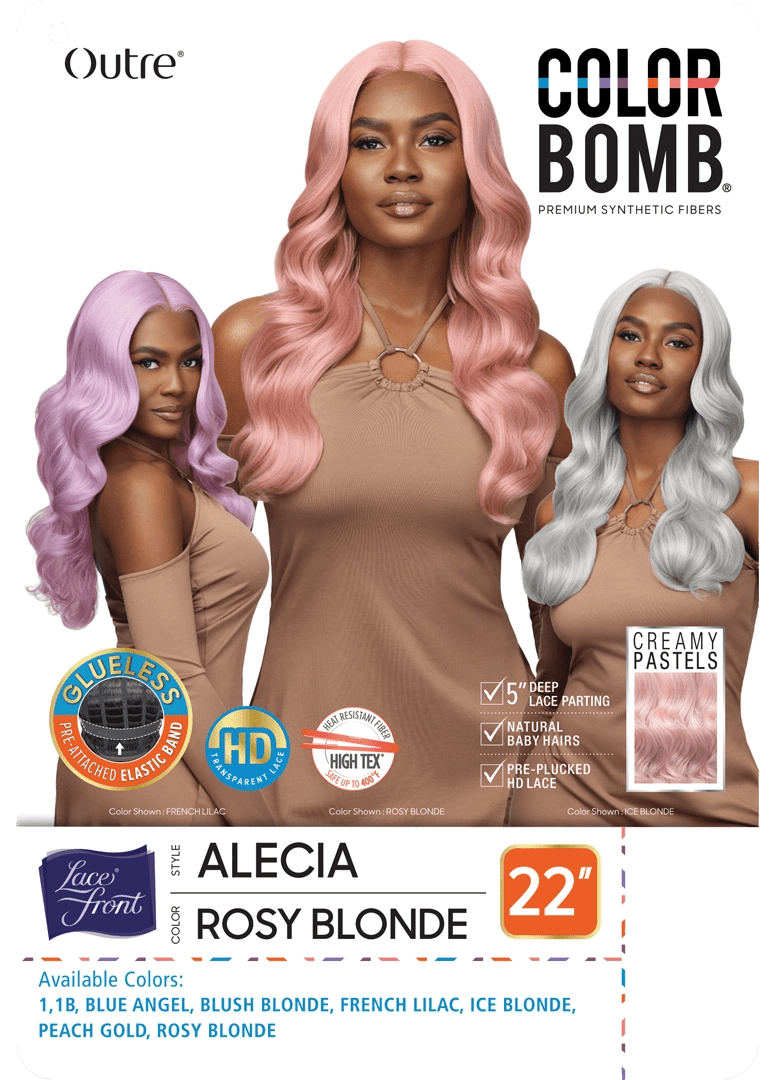 Outre Color Bomb Synthetic HD Lace Front Wig - Alecia - Beauty Exchange Beauty Supply