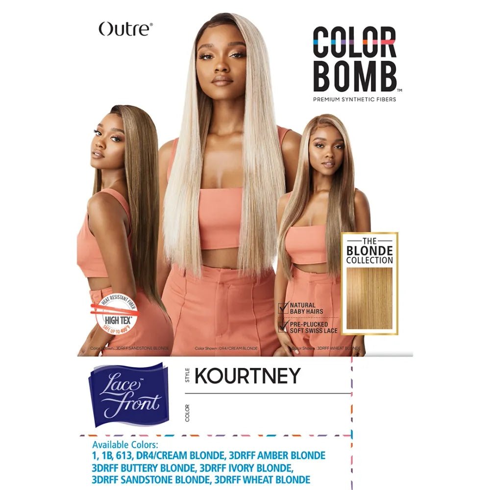 Outre Color Bomb Synthetic Lace Front Wig - Kourtney - Beauty Exchange Beauty Supply