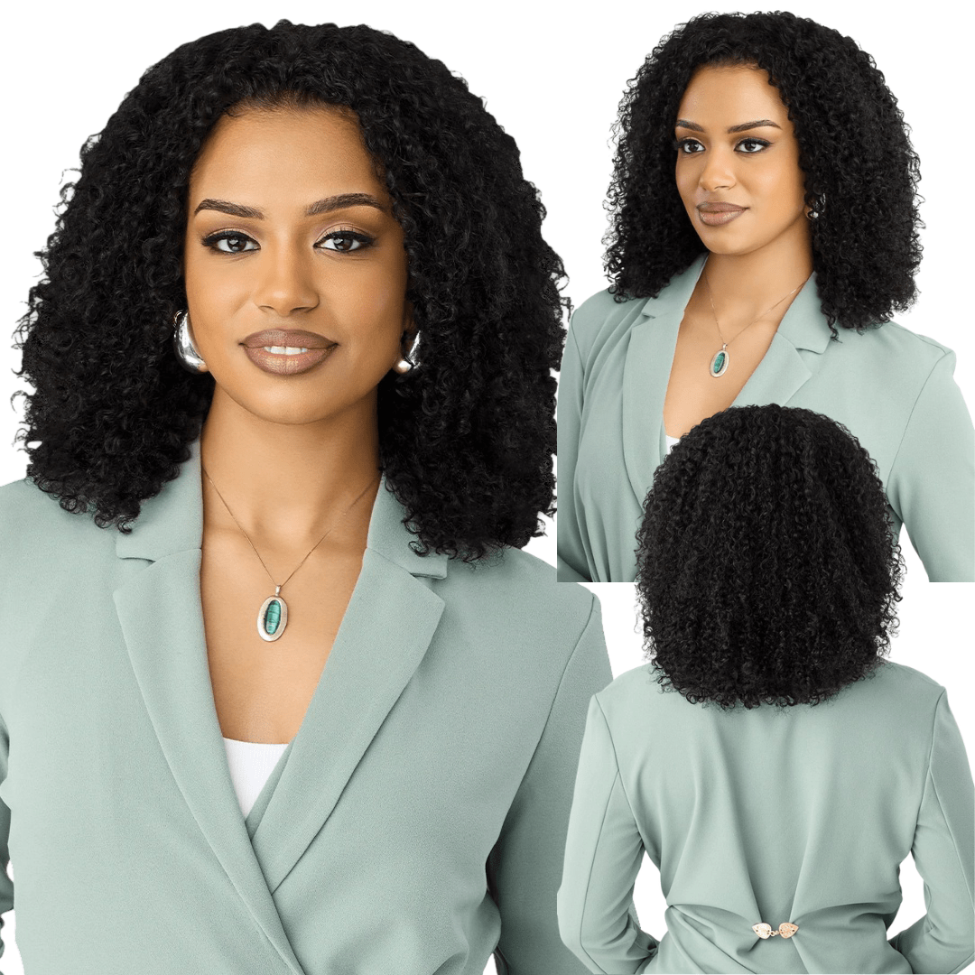 Outre EverRoot 100% Unprocessed Human Hair Half Wig - HH - Water Curls 14” - Beauty Exchange Beauty Supply