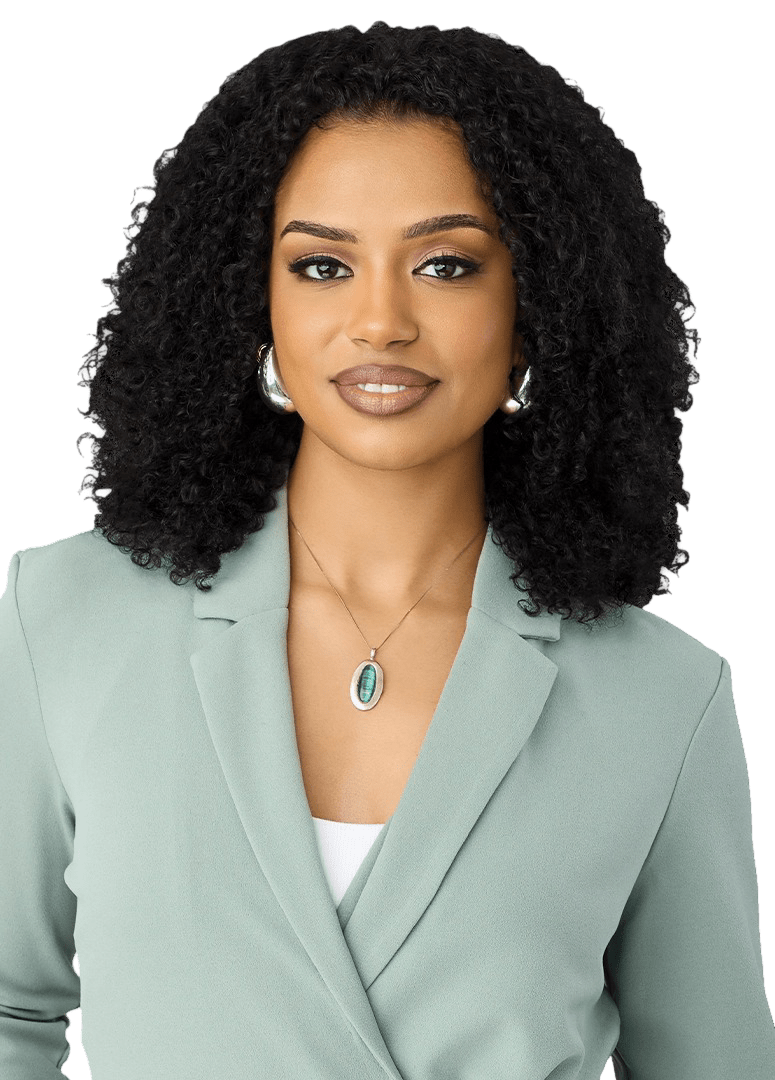 Outre EverRoot 100% Unprocessed Human Hair Half Wig - HH - Water Curls 14” - Beauty Exchange Beauty Supply