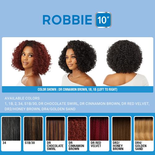 Outre Half Wig Quick Weave – Robbie | Silky Layers with Natural Flow | Available in Classic & Trendy Shades | One Size Fits Most - Beauty Exchange Beauty Supply