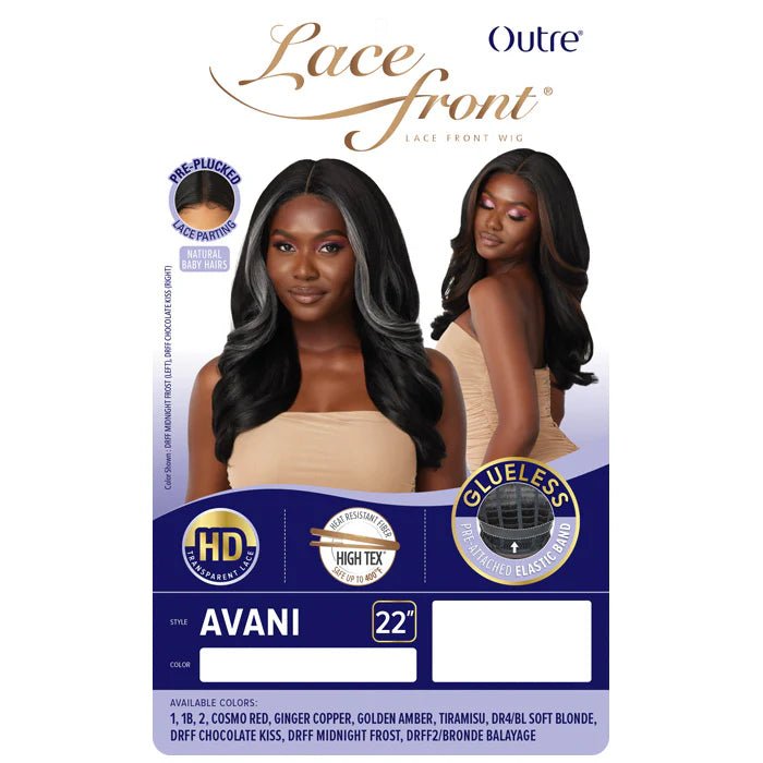 Outre Lace Front Synthetic HD Lace Wig – Avani | Loose Waves, HD Melt, Bold Color Blends | 22” - Beauty Exchange Beauty Supply