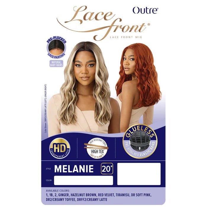 Outre Lace Front Synthetic HD Lace Wig – Melanie | Sleek Layers, Soft Texture, HD Part | 22” - Beauty Exchange Beauty Supply