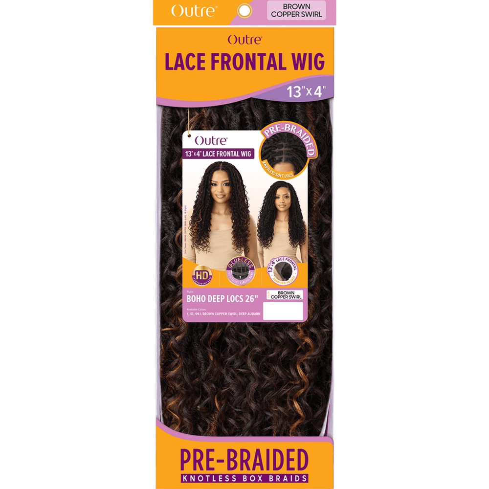 Outre Lace Frontal Wig 13x4 Boho Deep Locs - 26" - Beauty Exchange Beauty Supply