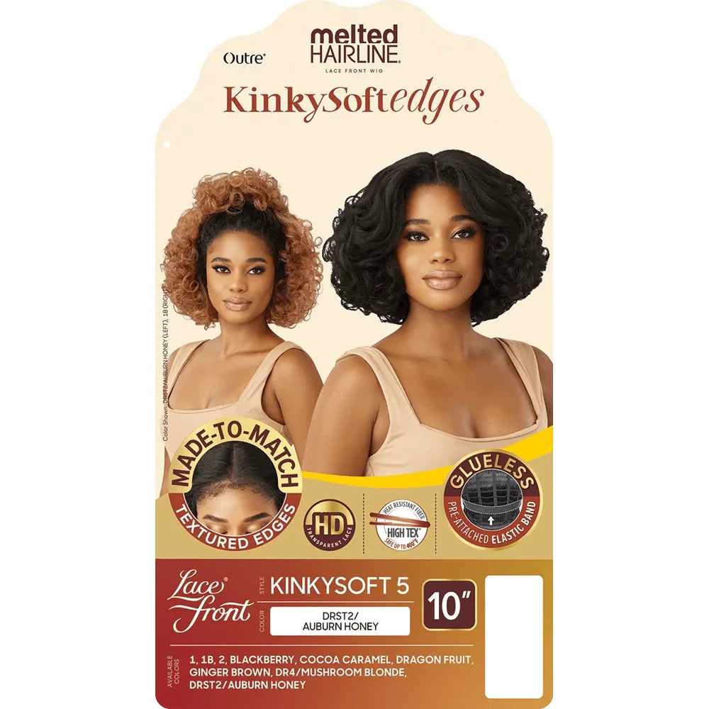 Outre Melted Hairline Kinky Soft Edges HD Lace Front Wig - Kinky Soft 5 - Beauty Exchange Beauty Supply