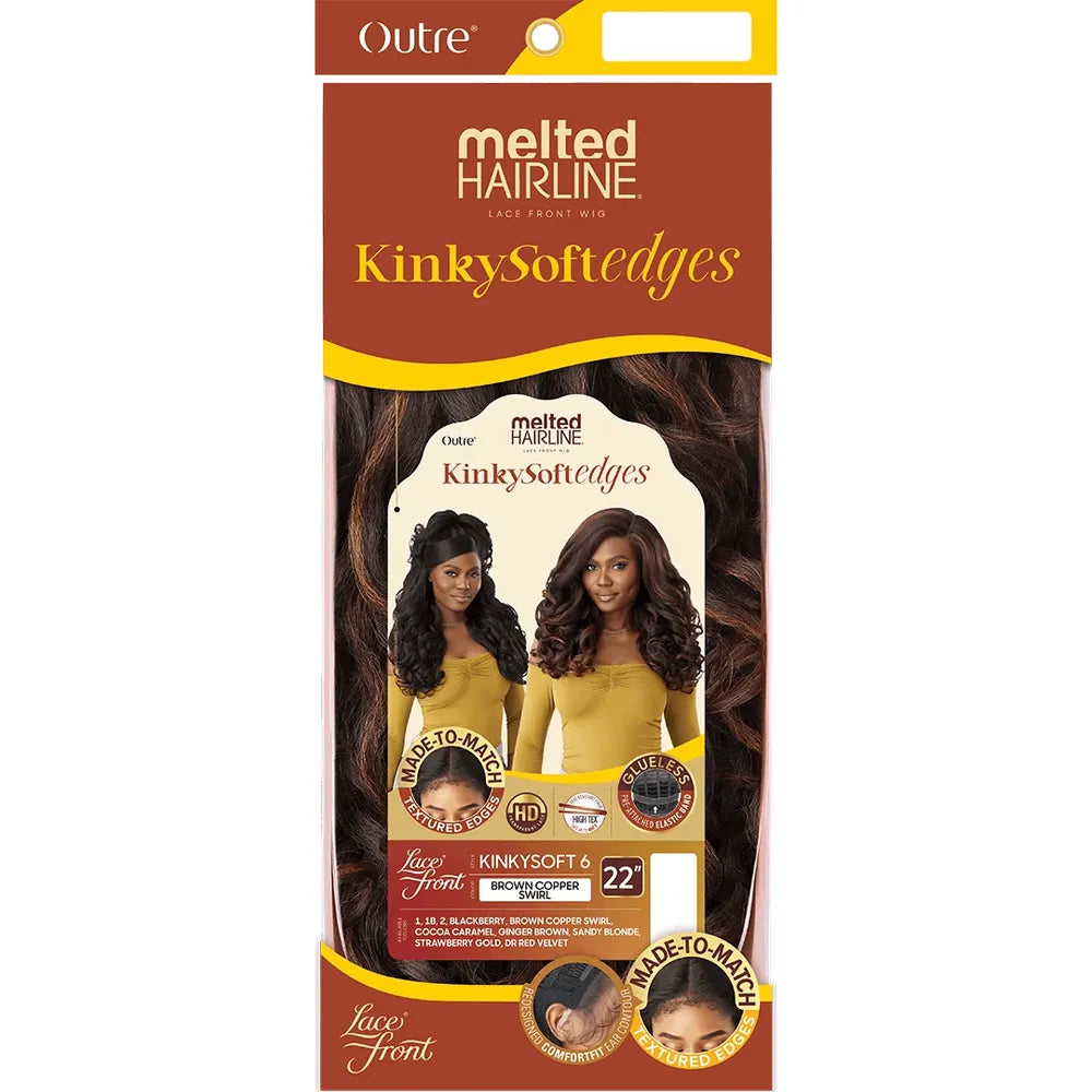 Outre Melted Hairline Kinky Soft Edges HD Lace Front Wig - Kinky Soft 6 - Beauty Exchange Beauty Supply