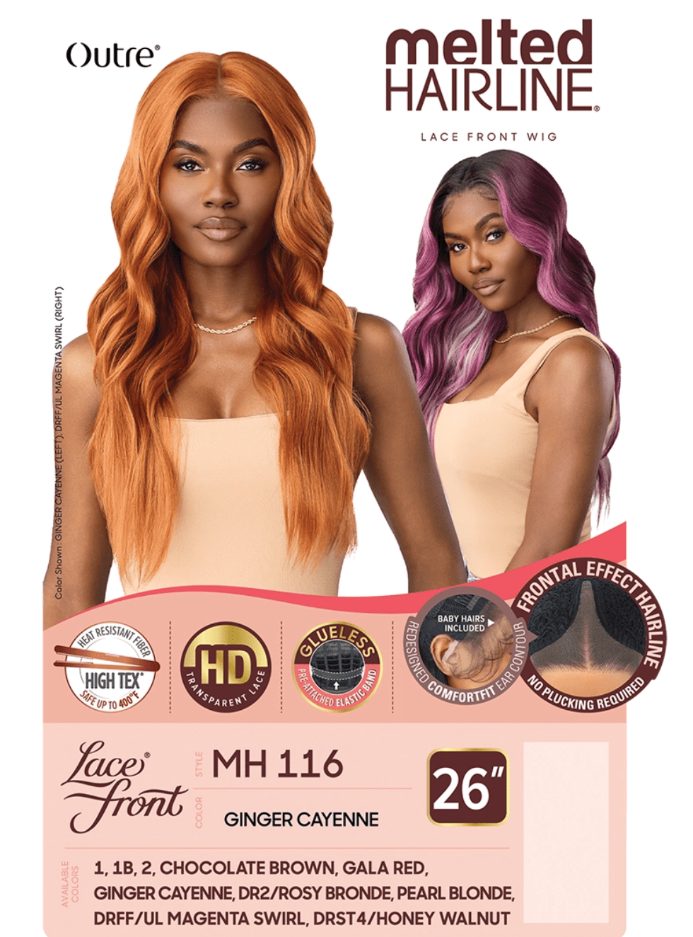 Outre Melted Hairline Lace Front Wig – MH 116 - Beauty Exchange Beauty Supply