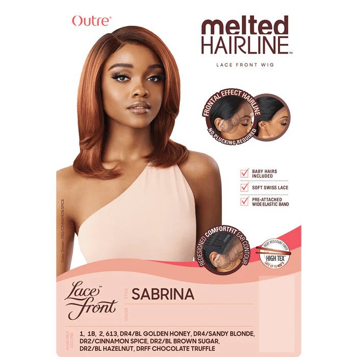 Outre Melted Hairline Lace Front Wig – Sabrina | Soft Layers, Seamless HD Lace | 20” - Beauty Exchange Beauty Supply