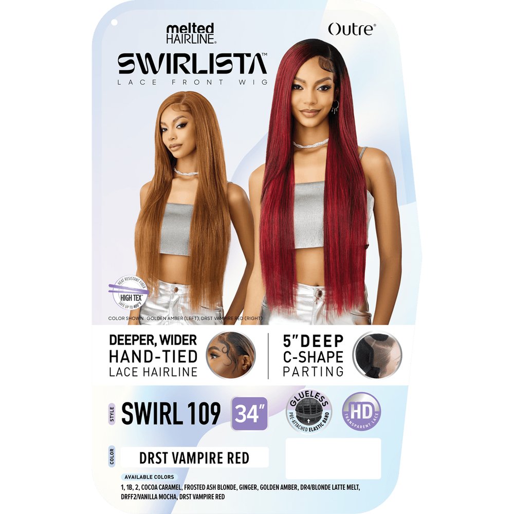 Outre Melted Hairline Swirlista HD Synthetic Lace Front Wig - Swirl 109 - Beauty Exchange Beauty Supply