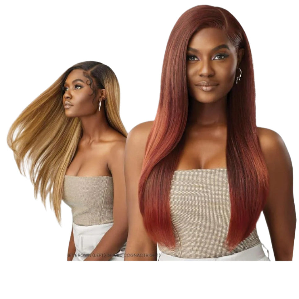 Outre Melted Hairline Swirlista Lace Front Wig – 101 | Soft Curls + Pre - Plucked HD Lace Natural & Bold Blends - Beauty Exchange Beauty Supply