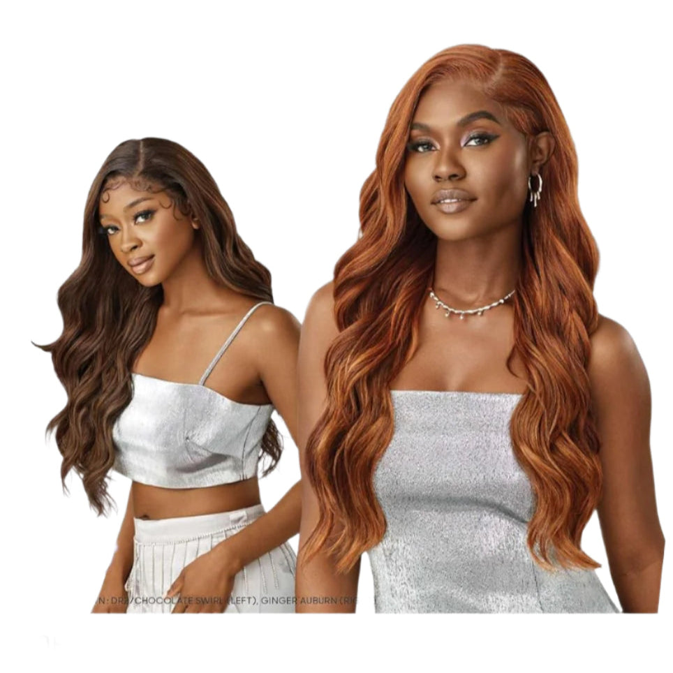 Outre Melted Hairline Swirlista Lace Front Wig – 102 | Spiral Wave Layers + Natural HD Lace Melt Glamorous Everyday Curls - Beauty Exchange Beauty Supply