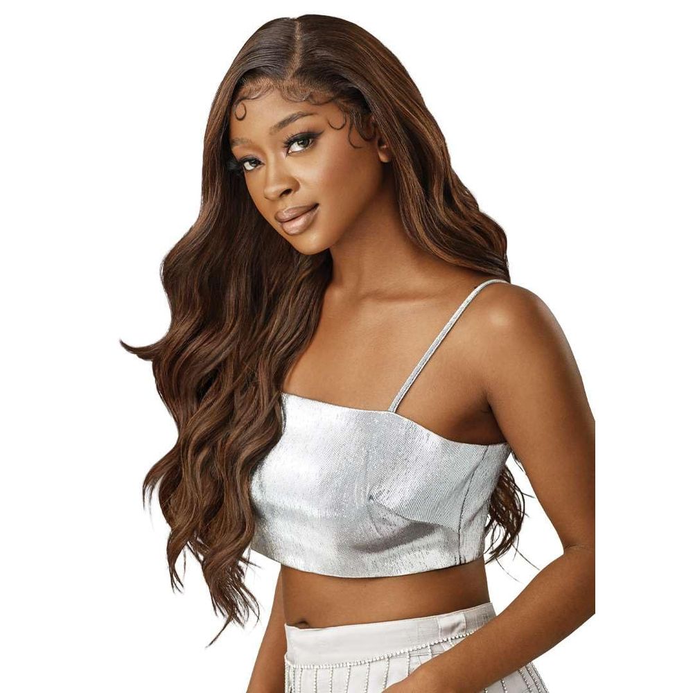 Outre Melted Hairline Swirlista Lace Front Wig – 102 | Spiral Wave Layers + Natural HD Lace Melt Glamorous Everyday Curls - Beauty Exchange Beauty Supply