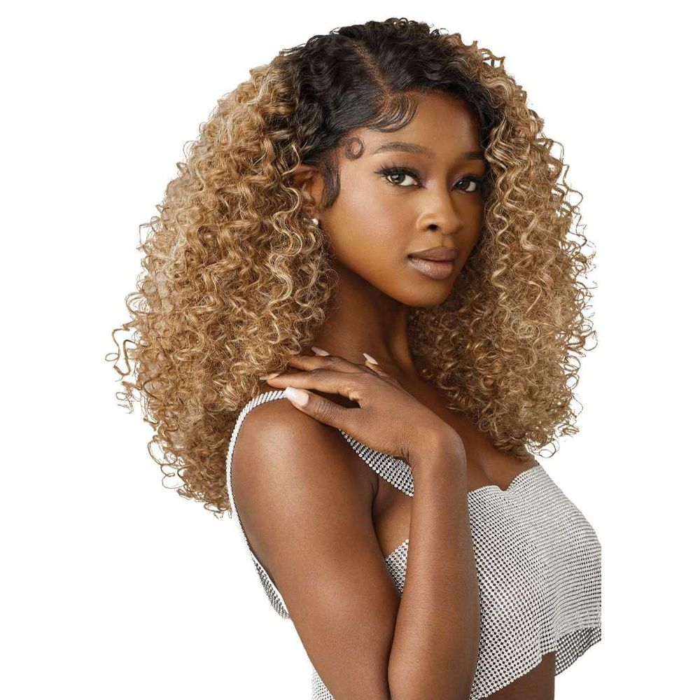 Outre Melted Hairline Swirlista Lace Front Wig โ 103 | Spiral Curl Layers + Seamless HD Lace Bold Colors, Natural Fit - Beauty Exchange Beauty Supply