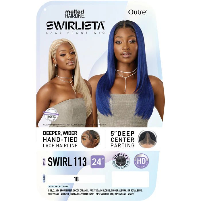 Outre Melted Hairline Swirlista Lace Front Wig โ 113 | Bouncy Spiral Curls + Melted HD Lace Fantasy Colors & Everyday Shades - Beauty Exchange Beauty Supply