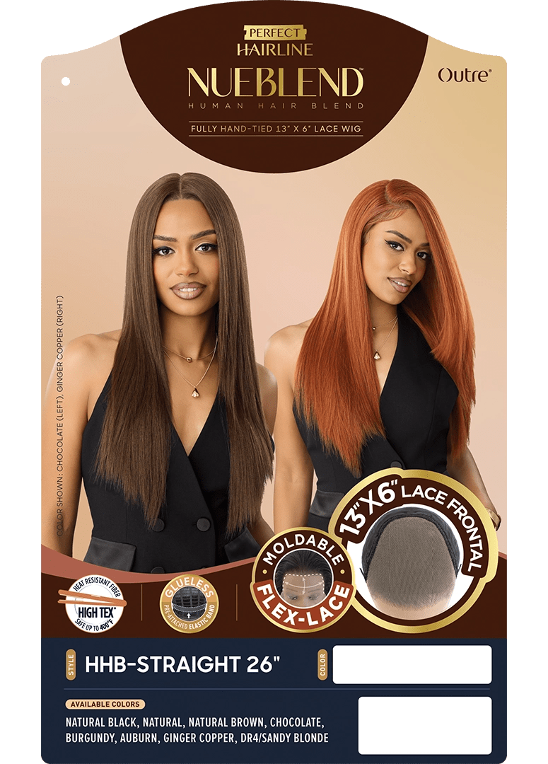 Outre NueBlend Perfect Hairline 13x6 Lace Frontal Wig – HHB Straight 26" - Beauty Exchange Beauty Supply