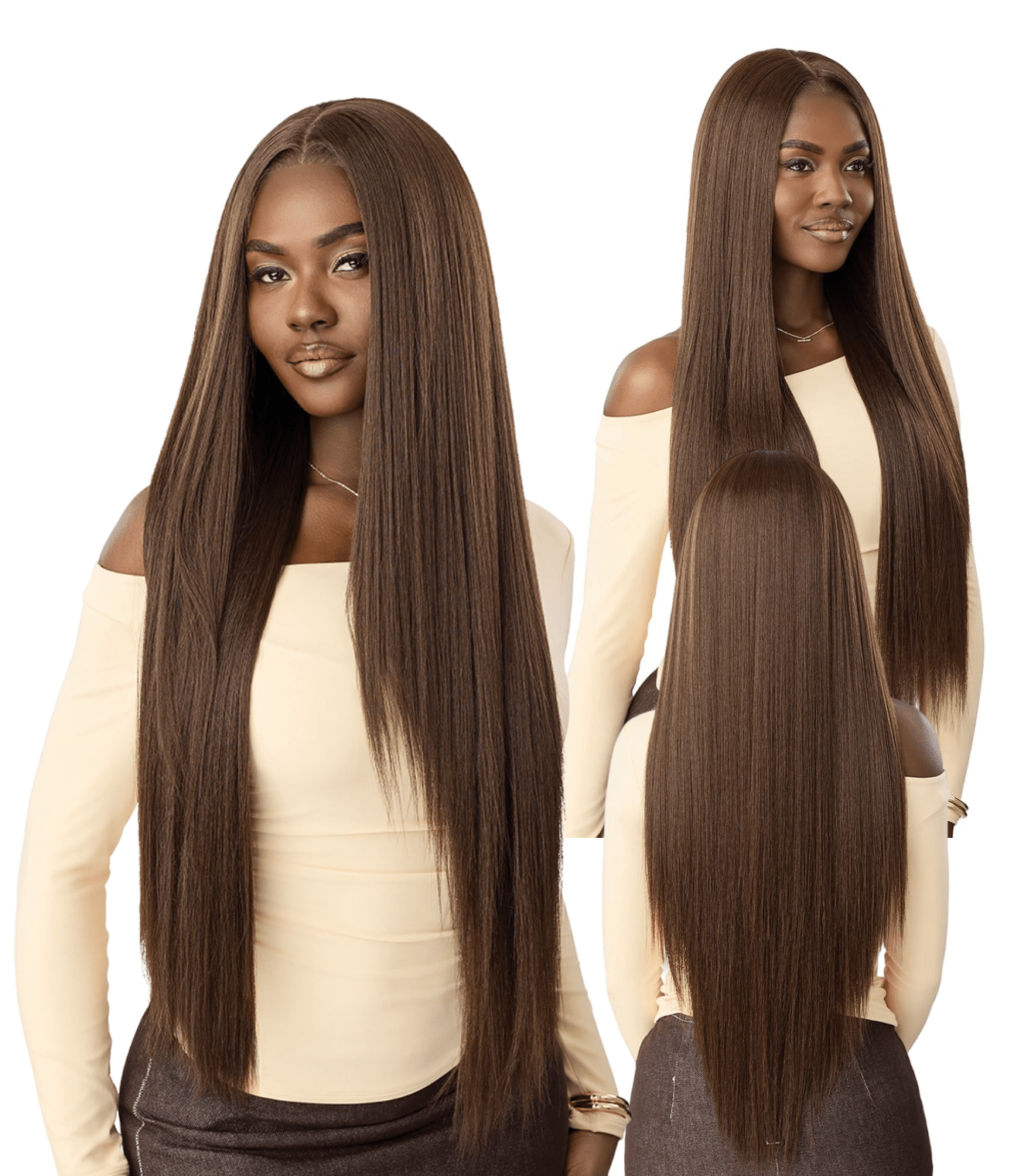 Outre NueBlend Perfect Hairline 13x6 Lace Frontal Wig – HHB Straight 34" - Beauty Exchange Beauty Supply