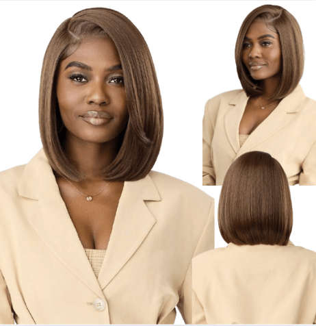 Outre NueBlend Perfect Hairline 13x6 Lace Frontal Wig – HHB Straight Bob 12” - Beauty Exchange Beauty Supply
