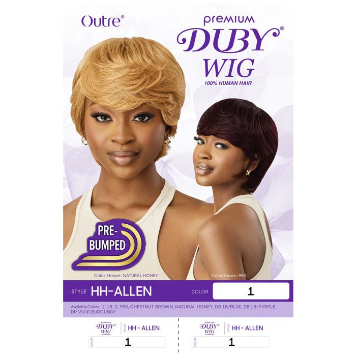 Outre Premium Duby Wig โ HH - Allen | 100% Human Hair, Pre - Bumped, Full Cap - Beauty Exchange Beauty Supply
