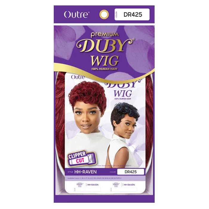 Outre Premium Duby Wig – Raven | 100% Human Hair, Clipper Cut, No Lace | Available in Natural & Fashion Colors - Beauty Exchange Beauty Supply