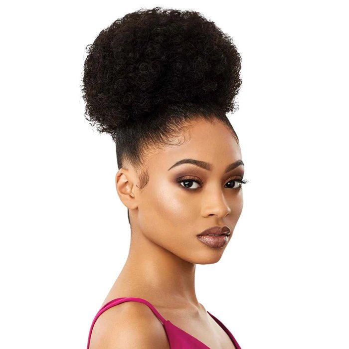 Outre Pretty Quick Drawstring Ponytail – AFRO SMALL | Soft Puff with Natural Texture | Lightweight, Everyday Style - Beauty Exchange Beauty Supply