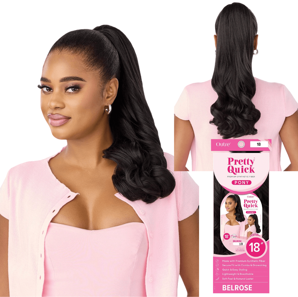 Outre Pretty Quick Drawstring Ponytail – Belrose - Beauty Exchange Beauty Supply