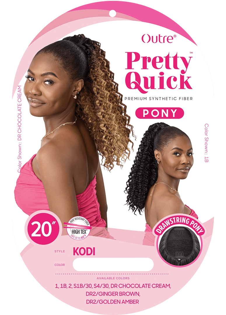 Outre Pretty Quick Drawstring Ponytail – Kodi - Beauty Exchange Beauty Supply