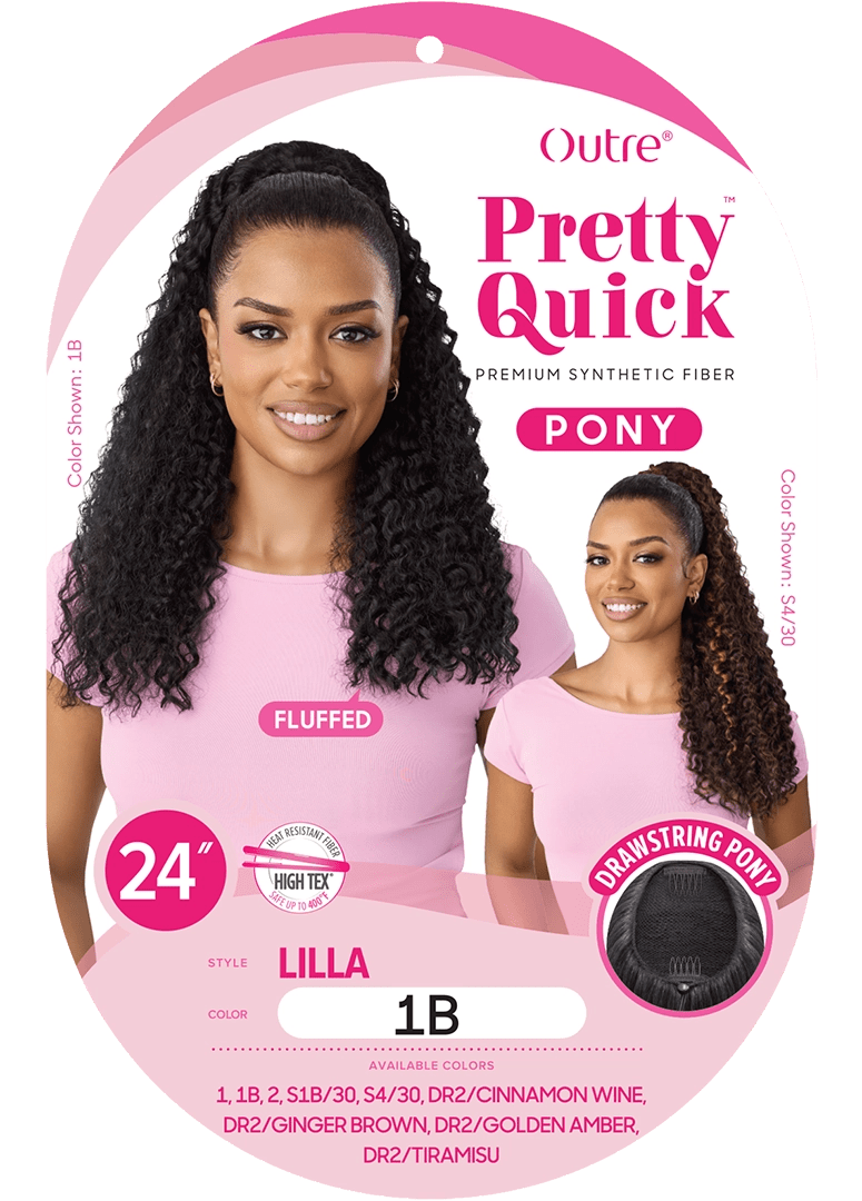 Outre Pretty Quick Drawstring Ponytail โ Lilla - Beauty Exchange Beauty Supply