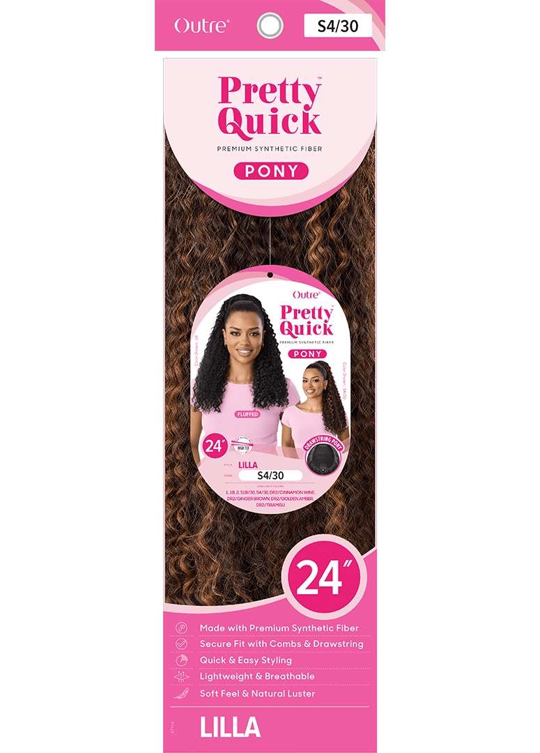 Outre Pretty Quick Drawstring Ponytail โ Lilla - Beauty Exchange Beauty Supply