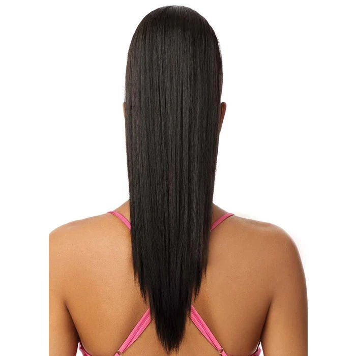 Outre Pretty Quick Drawstring Ponytail – MIMI 20” | Soft Layers & Natural Flow | Chic, Mid - Length Everyday Pony - Beauty Exchange Beauty Supply