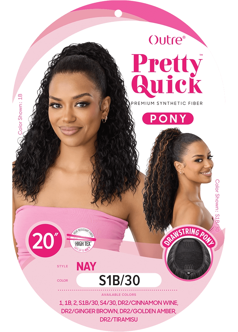 Outre Pretty Quick Drawstring Ponytail – Nay - Beauty Exchange Beauty Supply