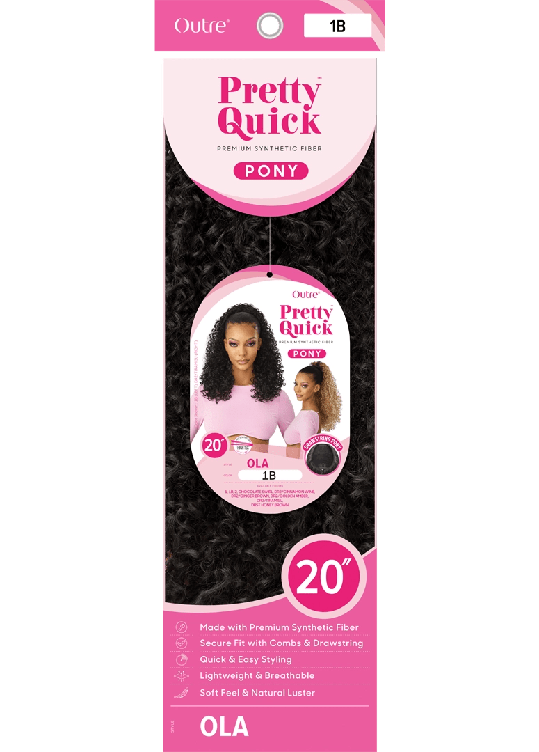 Outre Pretty Quick Drawstring Ponytail โ Ola - Beauty Exchange Beauty Supply