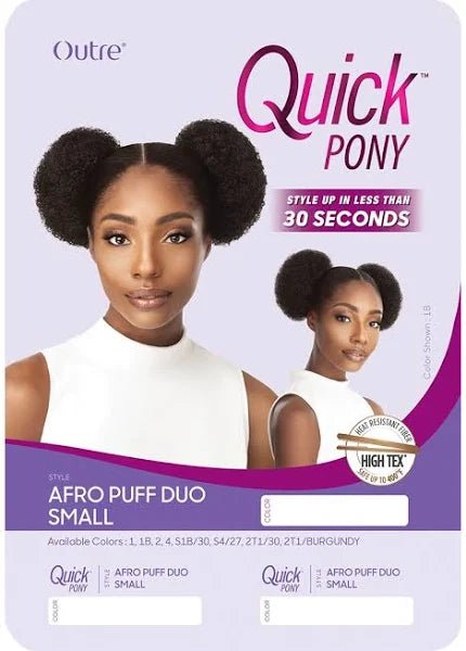 Outre Quick Pony – Afro Puff Duo - Beauty Exchange Beauty Supply