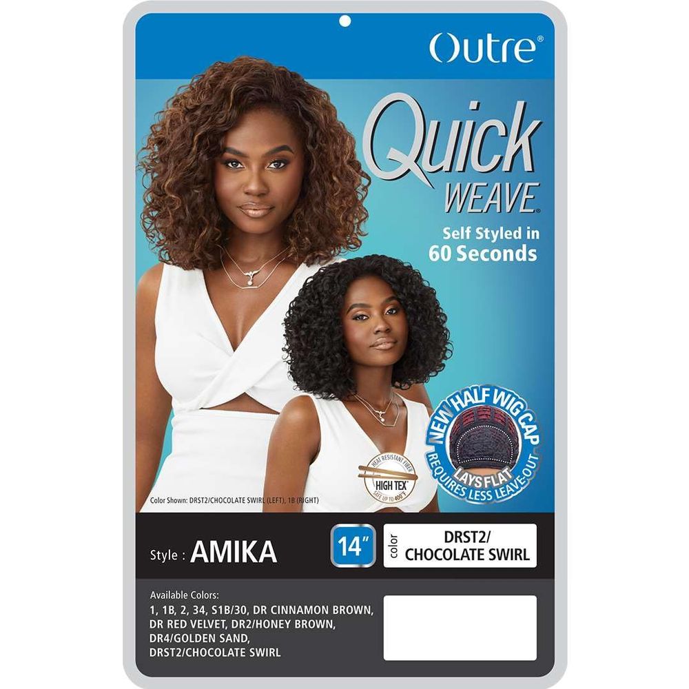 Outre Quick Weave – Amika | Sleek Layers with Natural Volume | Available in Classic & Dimensional Colors | One Size Fits Most - Beauty Exchange Beauty Supply