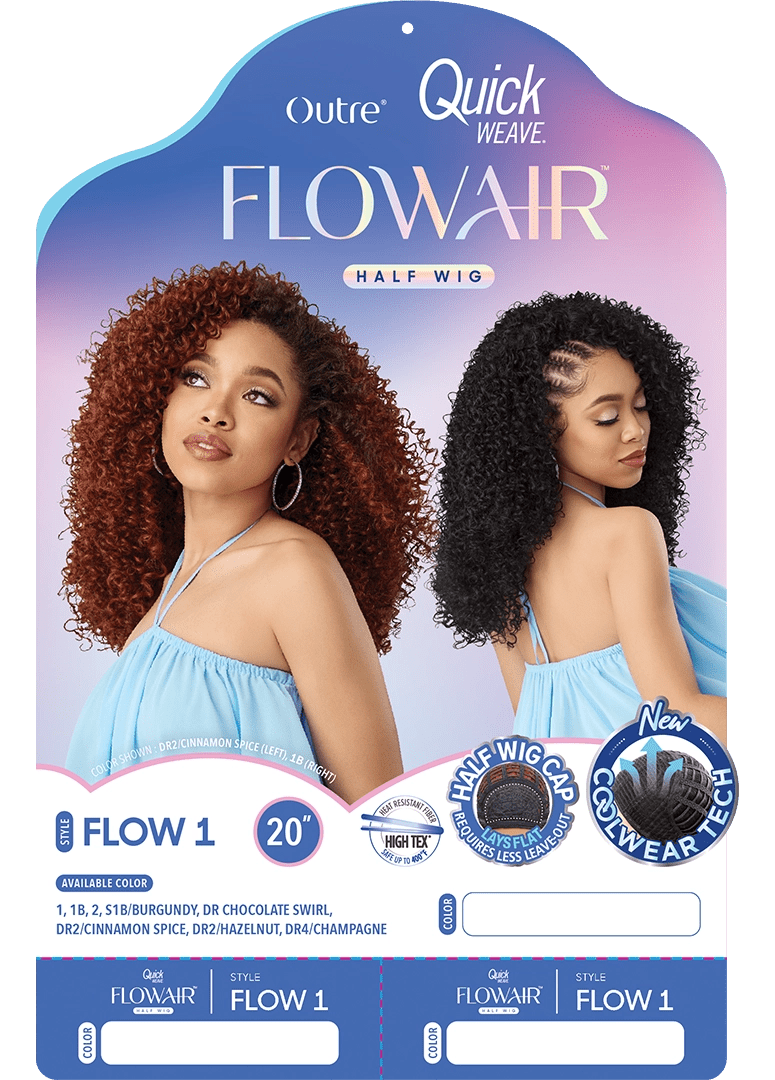 Outre Quick Weave Flowair Synthetic Half Wig – Flow 1 - Beauty Exchange Beauty Supply