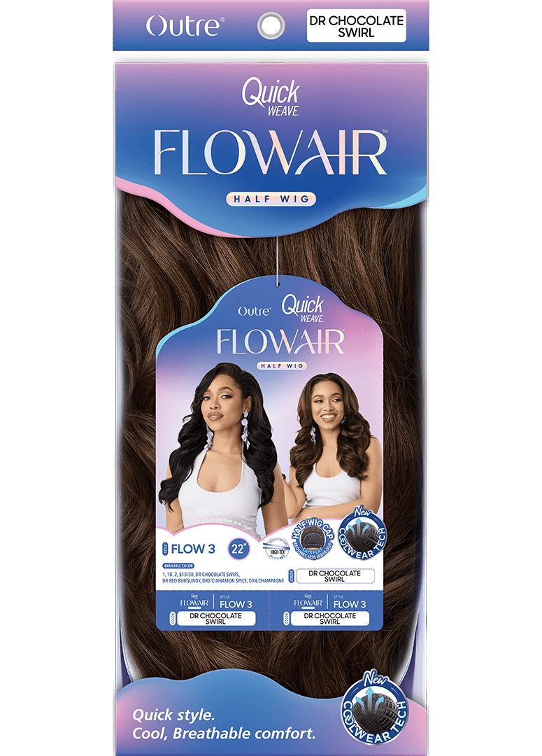Outre Quick Weave Flowair Synthetic Half Wig – Flow 3 - Beauty Exchange Beauty Supply