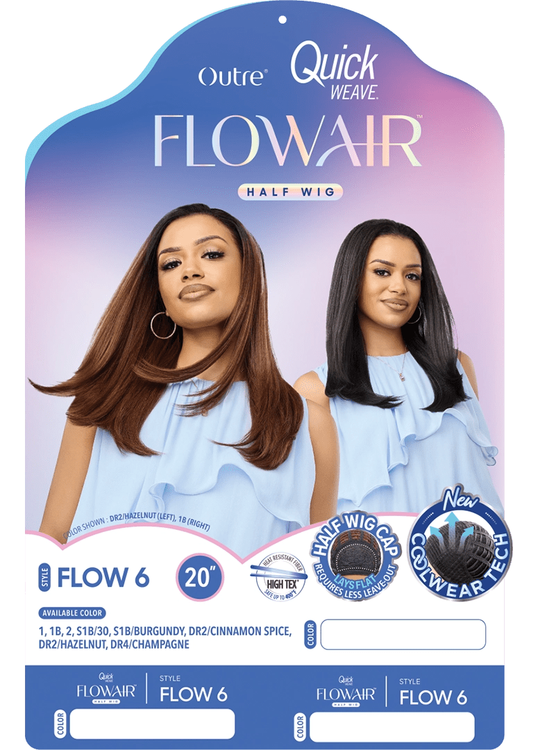 Outre Quick Weave Flowair Synthetic Half Wig – Flow 6 - Beauty Exchange Beauty Supply